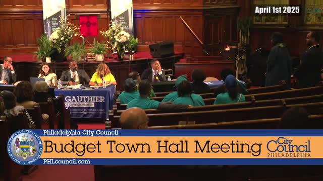 Council members outline Eastwick Recreation Center funding at budget town hall