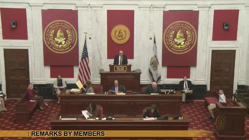 Senator from Greenbrier urges colleagues to cooperate in final week of session