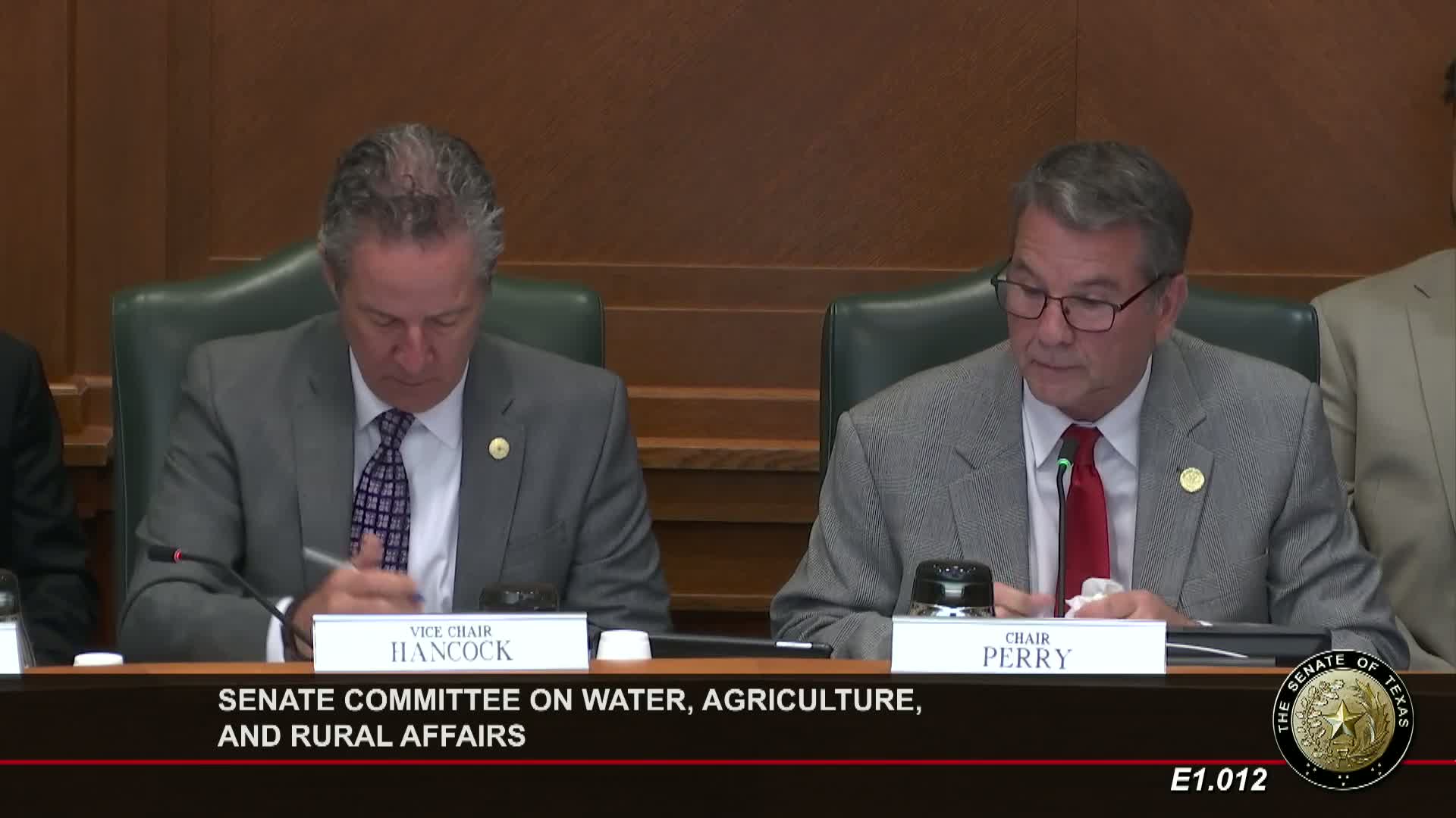 Senate committee advances multiple water bills; lengthy debate on private‑property CCN changes