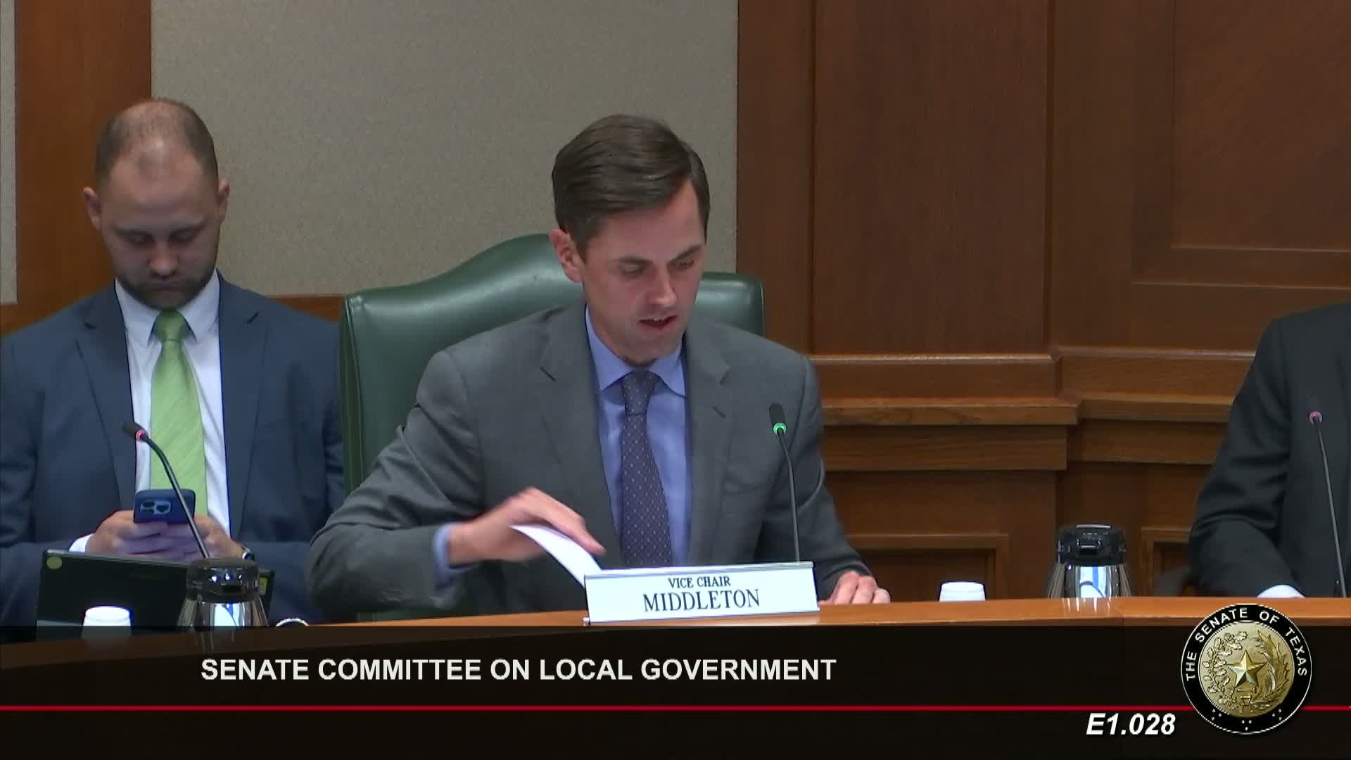 Shannon Halbrook argues against Senate Bill 2010 at Texas Senate Committee hearing