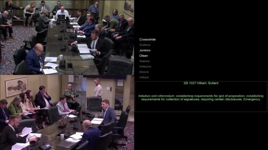 Committee approves initiative petition overhaul, including circulator and funding limits