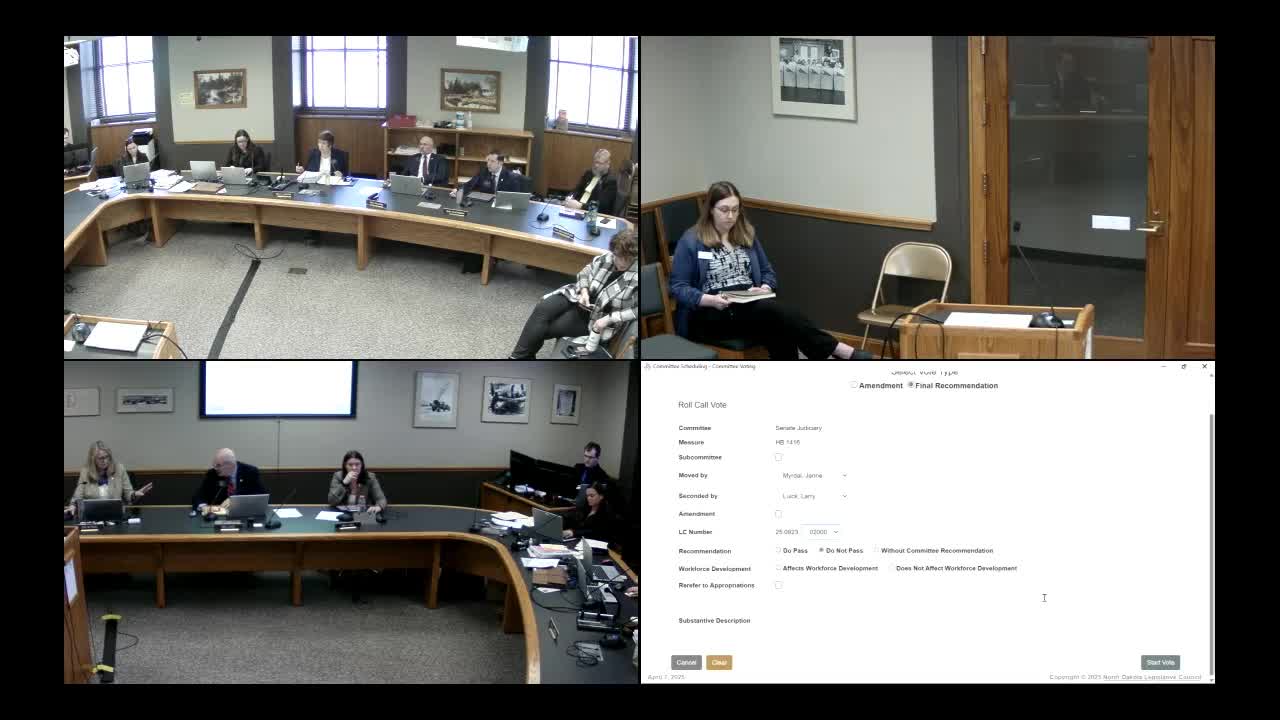 Senate committee votes against bill 1416 amid community event concerns