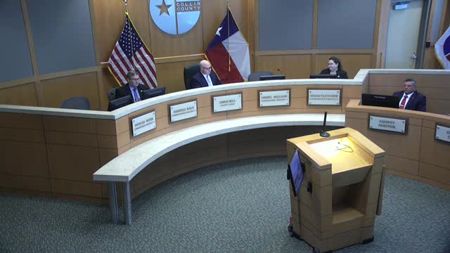 Collin County court recesses into closed session for legal advice on Celina extraterritorial jurisdiction; no action planned