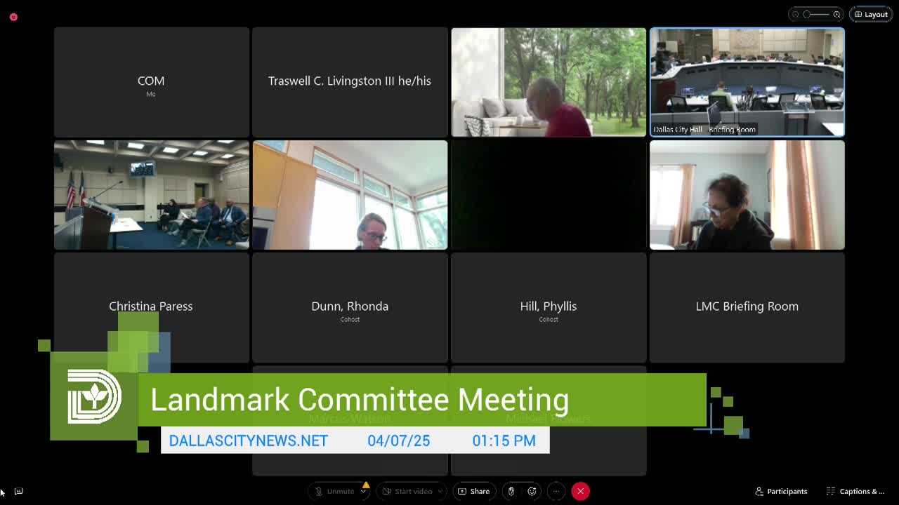 Dallas Landmark Commission begins historic designation process for Colonial Theatre at 1702 MLK Jr. Blvd.
