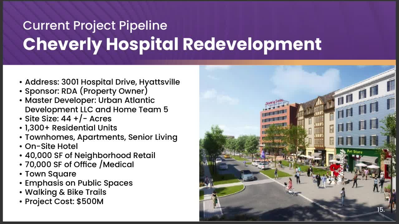 Prince George's County targets housing and economic growth through RDA redevelopment initiatives