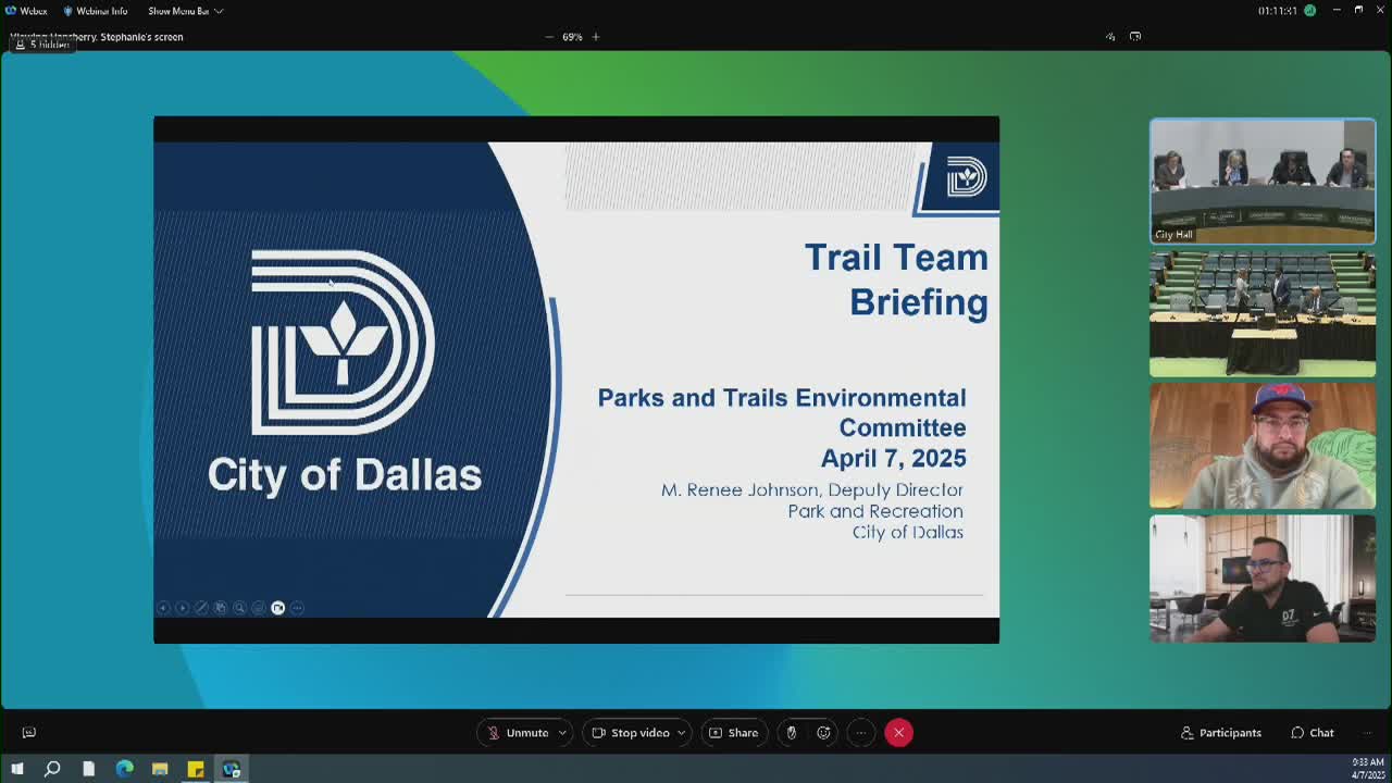 Parks and Recreation unveils Dallas citywide trail initiative progress and future plans