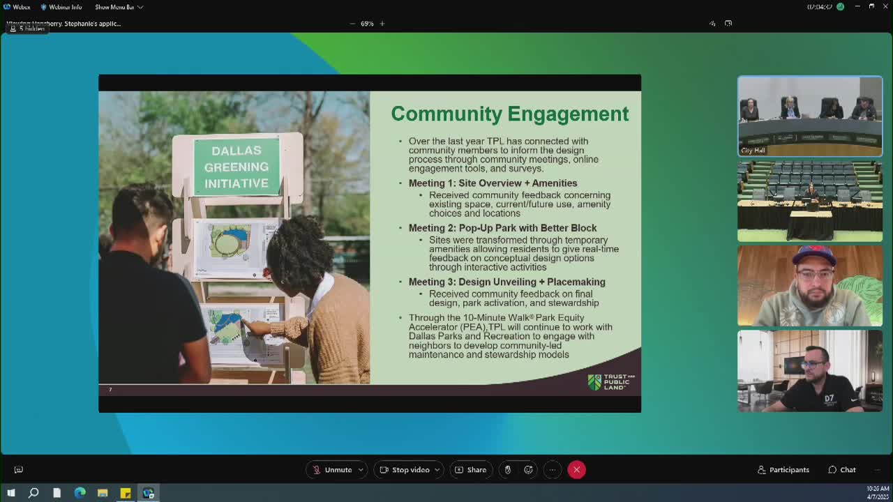 Community engages in park design process for Lake June Road and Echo Lake
