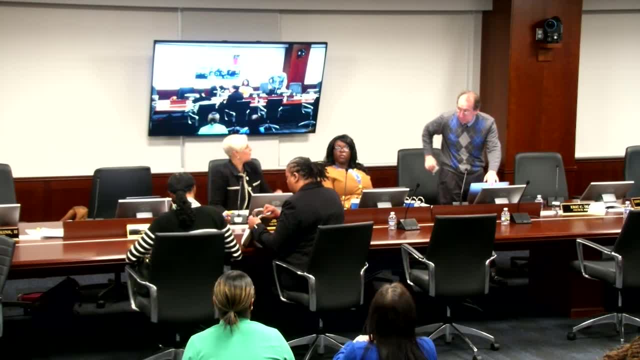 Board of Elections reports FY26 proposal, explains special‑election costs and vote‑center lines