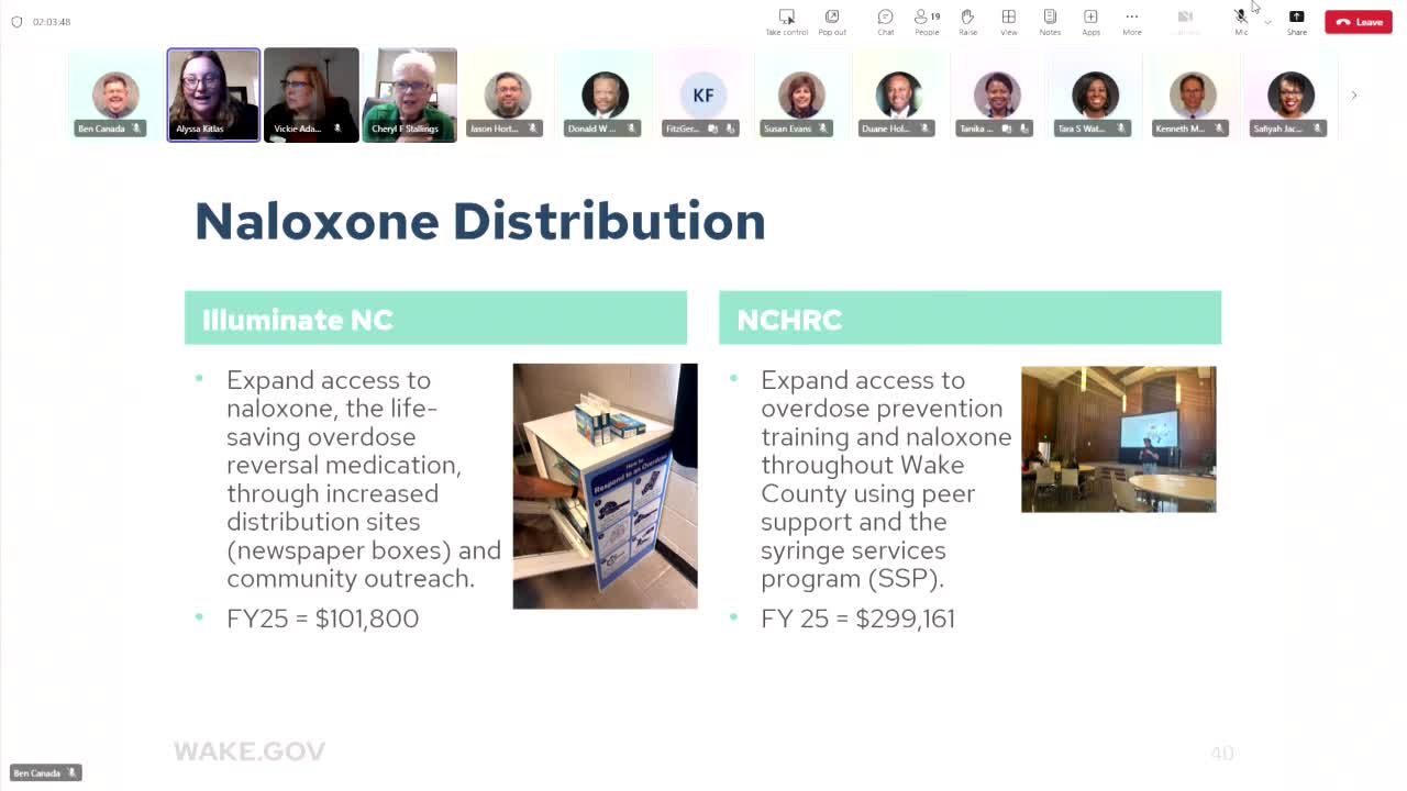 Wake County behavioral health team discusses Familiar Faces program and community engagement