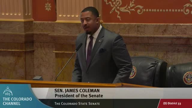 Senate honors Charlotte Figge and military families during session in Colorado Capitol