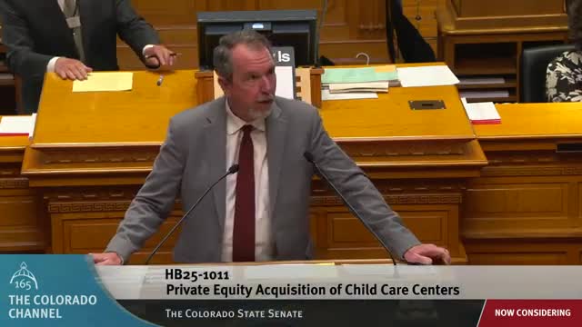 Colorado Senate Rejects Committee Report on Childcare Bill Addressing Private Equity Ownership