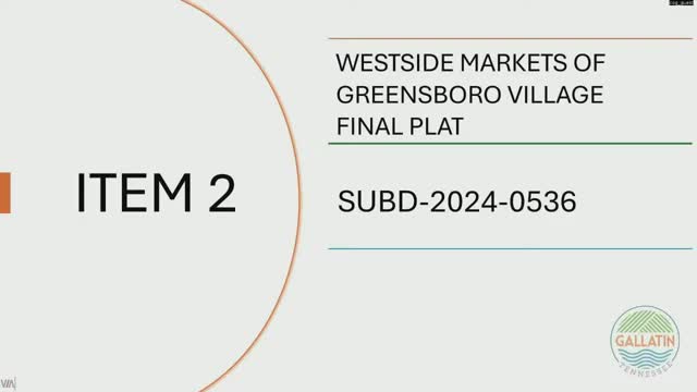 Greensboro Village finalizes plans for Westside Markets commercial development