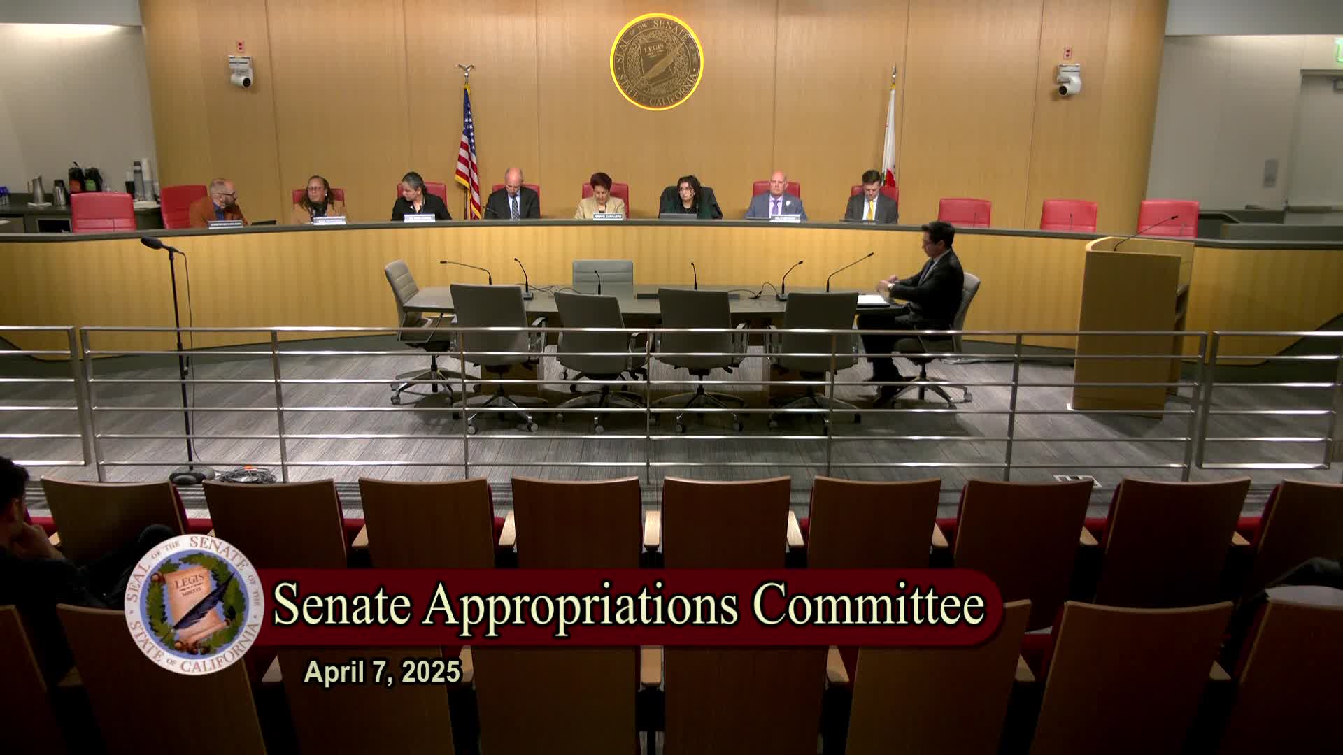 Senate Appropriations Committee discusses 34 suspense file measures
