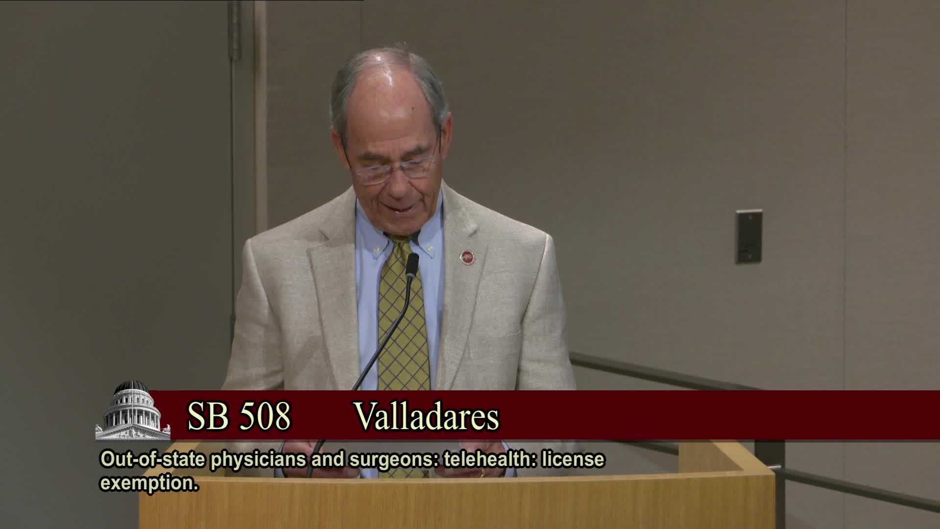 California legislators discuss SB 508 to extend out-of-state telehealth access for cancer patients