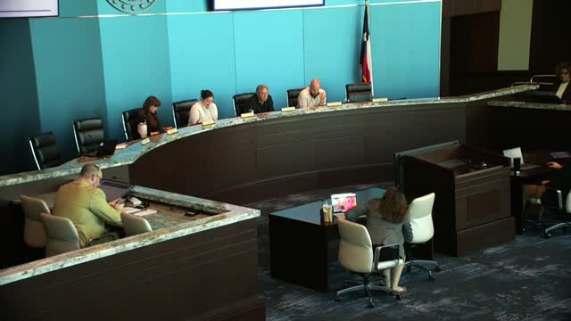 Developer Ron Ramirez presents Trinity Creek project plan to city council for feedback
