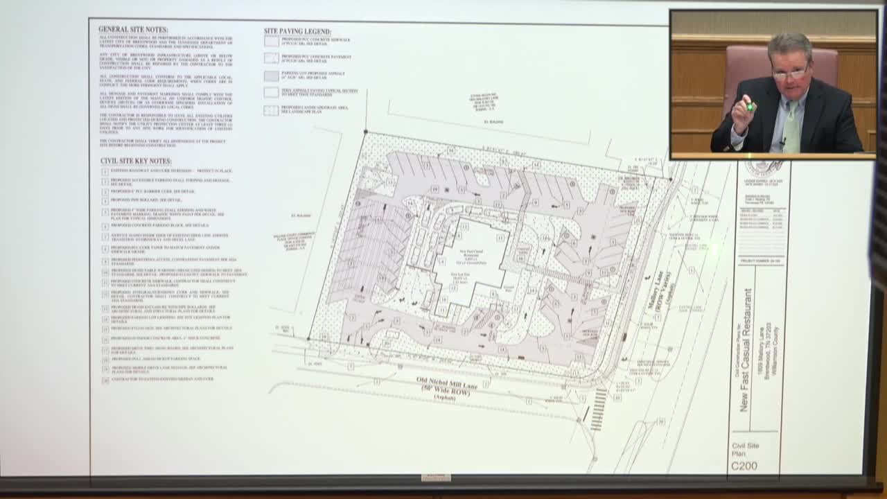 Brentwood City Council reviews traffic conditions for new construction at Old Nickel Mill