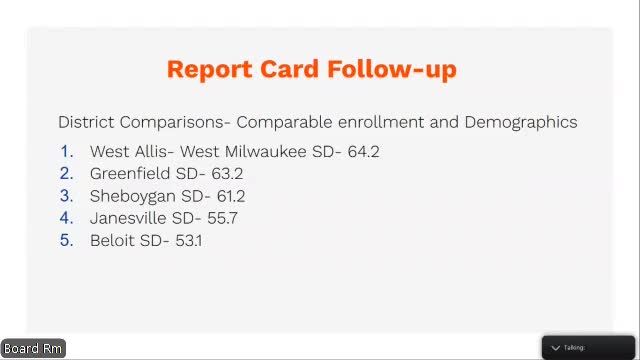 School District ranks first in report card among comparable districts