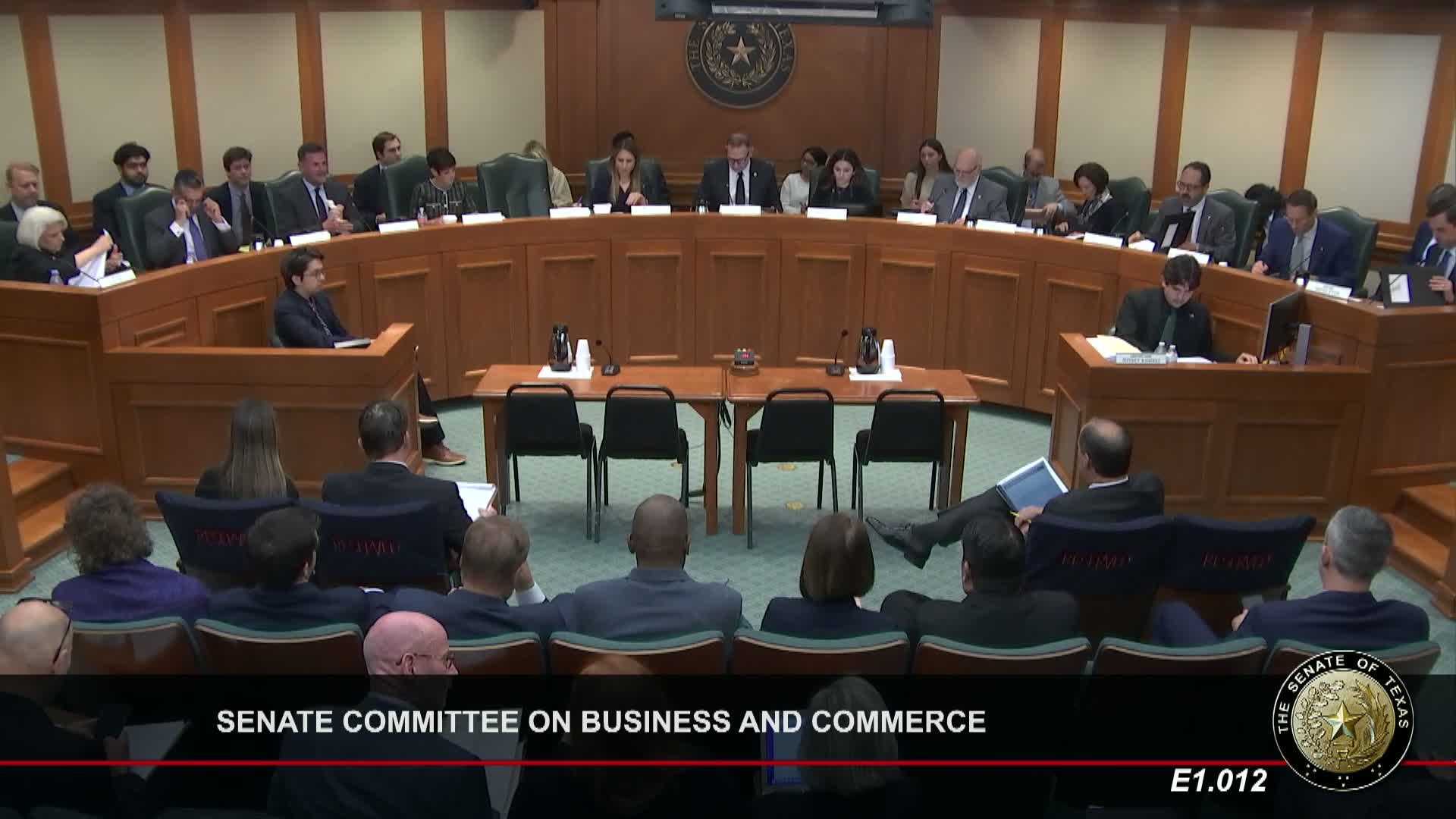 Committee on Business & Commerce reports a package of bills to the full Senate