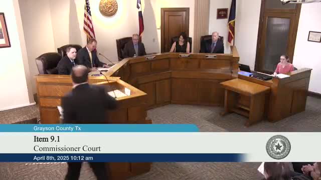 Grayson County Commissioners approve minutes, contracts and plats; set public hearing on truck restrictions