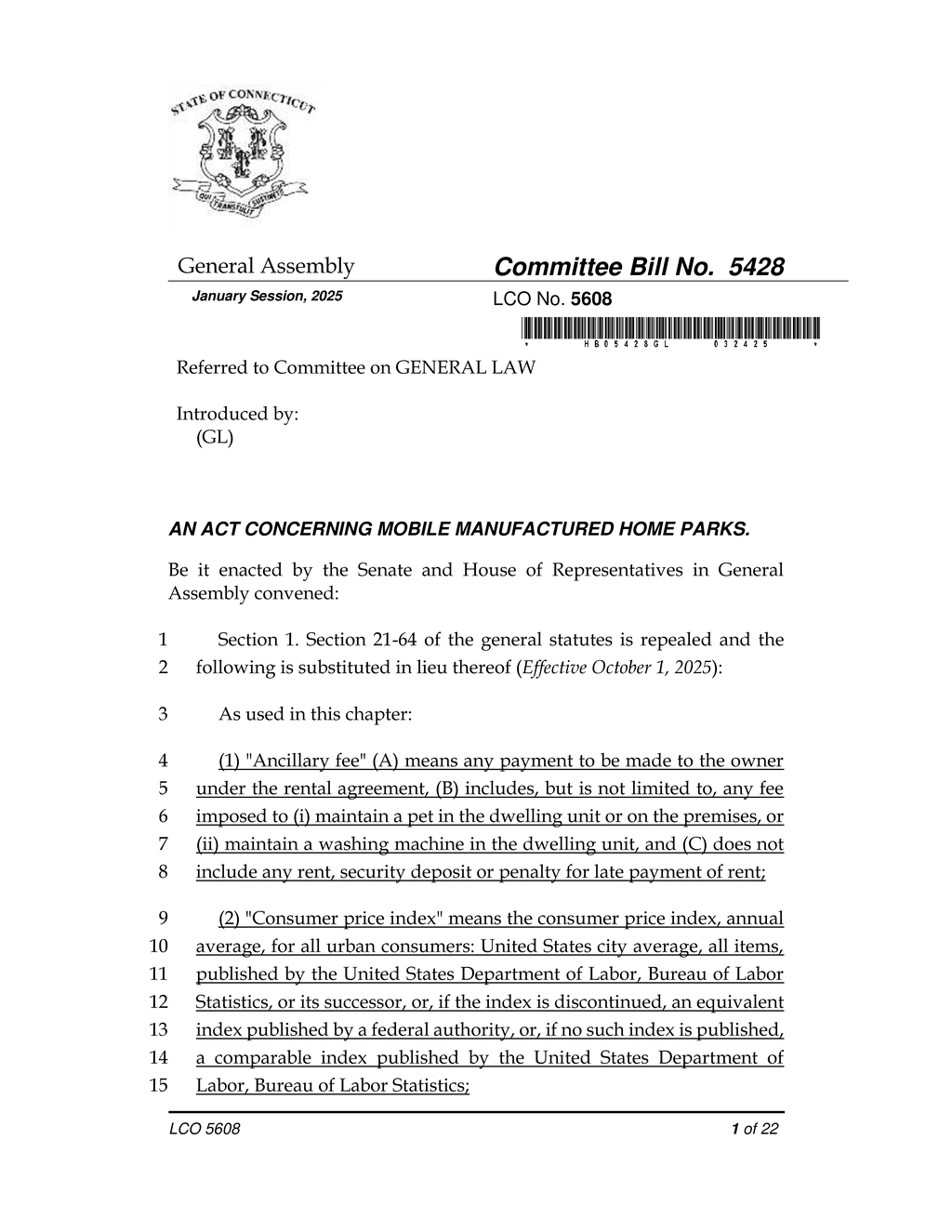 Connecticut repeals outdated security deposit interest law effective January 2025