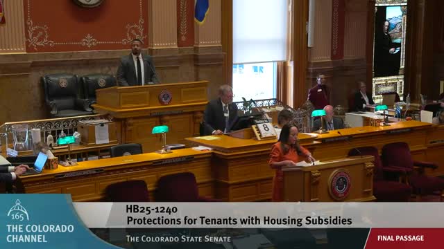 Senate passes tenant-protection bill for housing-subsidy users