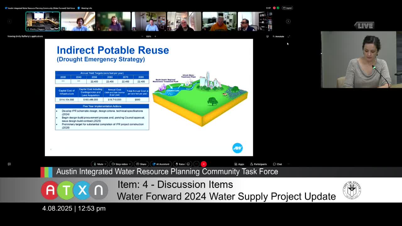 Austin plans indirect potable reuse project via Lady Bird Lake and Lake Walter E. Long