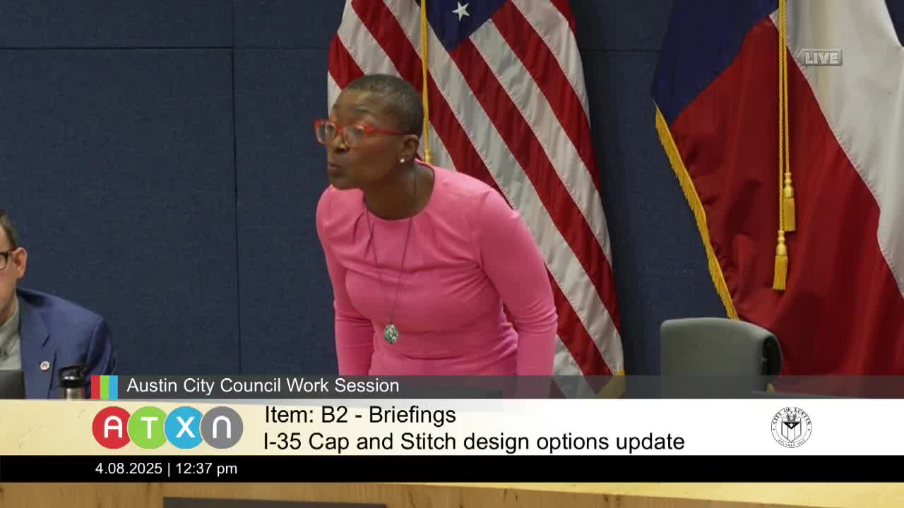 Austin City Council discusses I-35 caps and long-term transit infrastructure investments