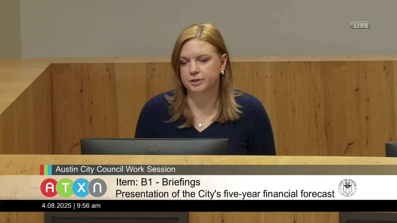 Austin projects multi‑year general fund deficits as sales tax growth slows and property tax cap limits revenue