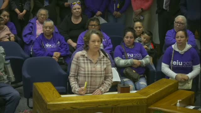 Caregivers advocate for better wages at IHSS meeting