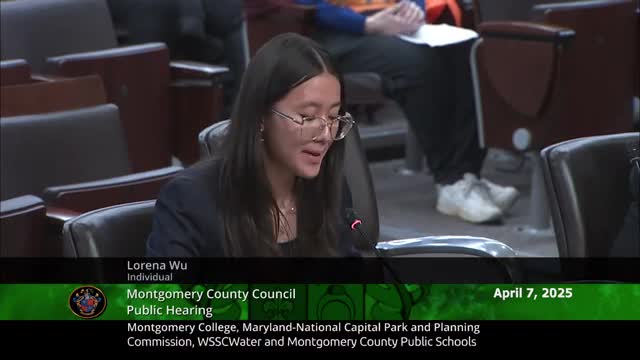 Students urge Montgomery County Council to fully fund public schools budget