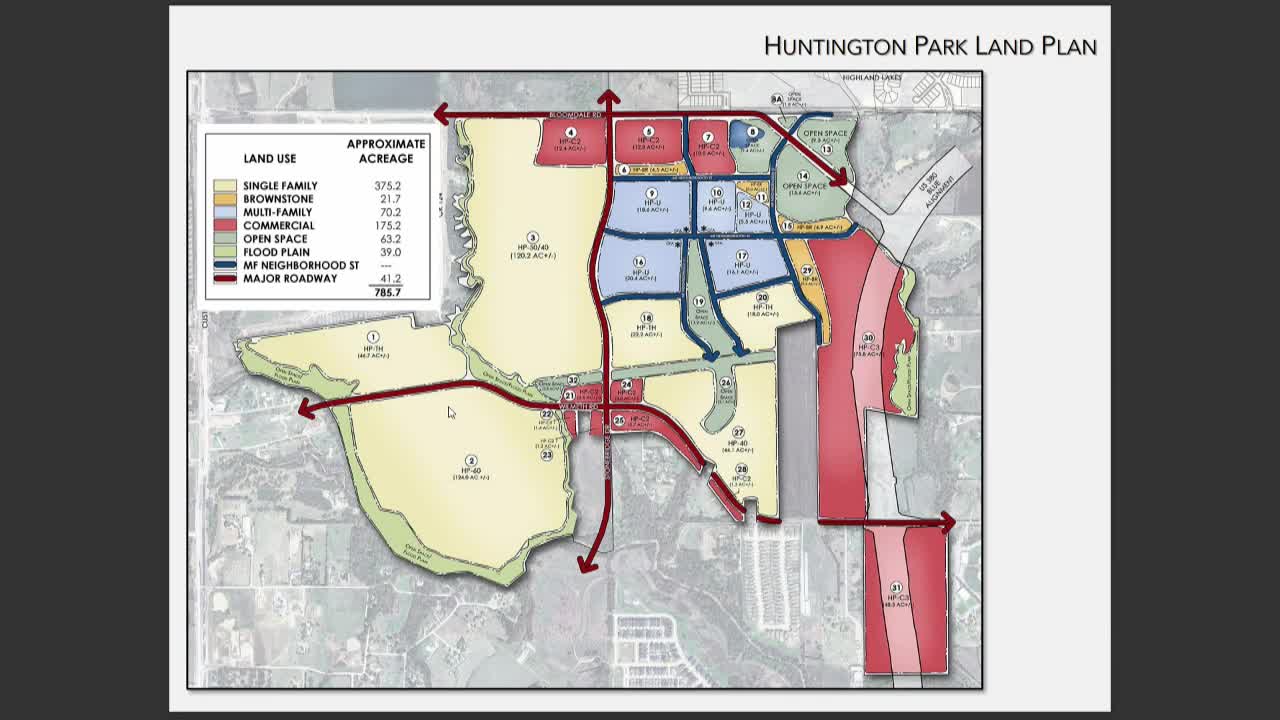 McKinney Council reviews Huntington Park zoning plan for mixed-use development