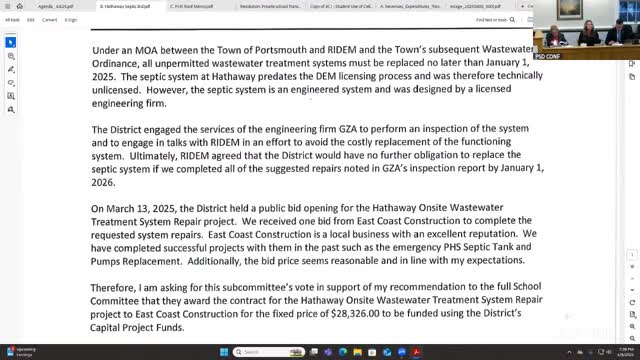 Fort Smith School Board approves East Coast Construction for septic and roof projects