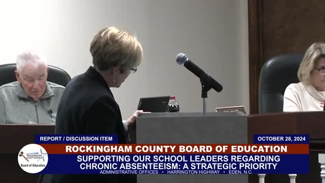 Rockingham County School District addresses chronic absenteeism in strategic meeting