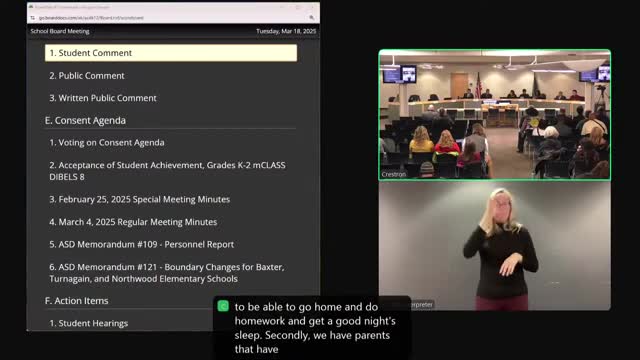 Students testify about cultural identity at Henshield Middle School meeting