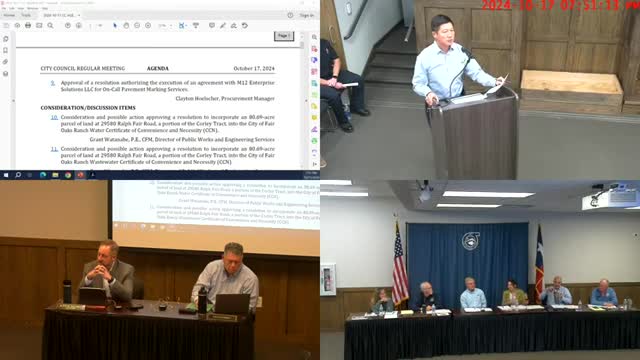 Fair Oaks Ranch City Council approves wastewater CCN expansion for new development plans