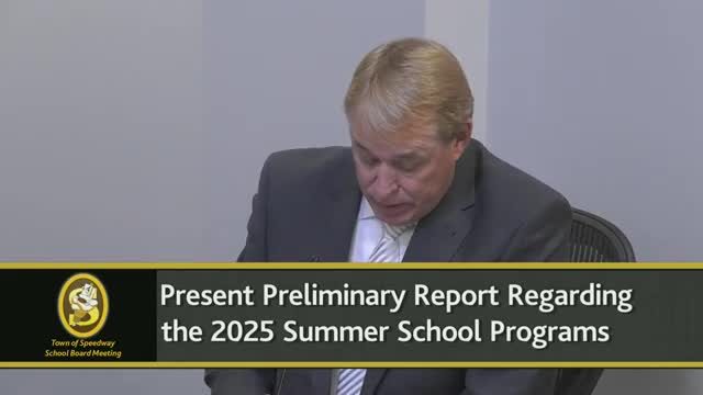 Speedway Schools outline summer remediation and enrichment classes for struggling students
