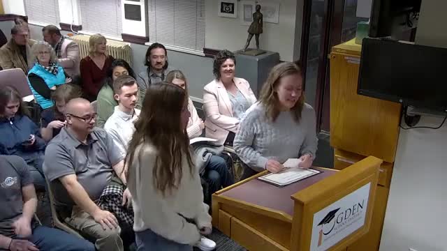 OTEC High honors Marylee Carden while Ogden Post names Anthony Smith student of the month