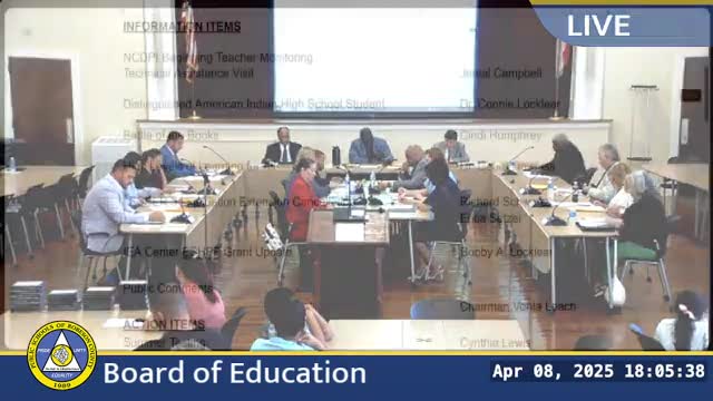 Robeson County School Board reviews updates to beginning teacher support program
