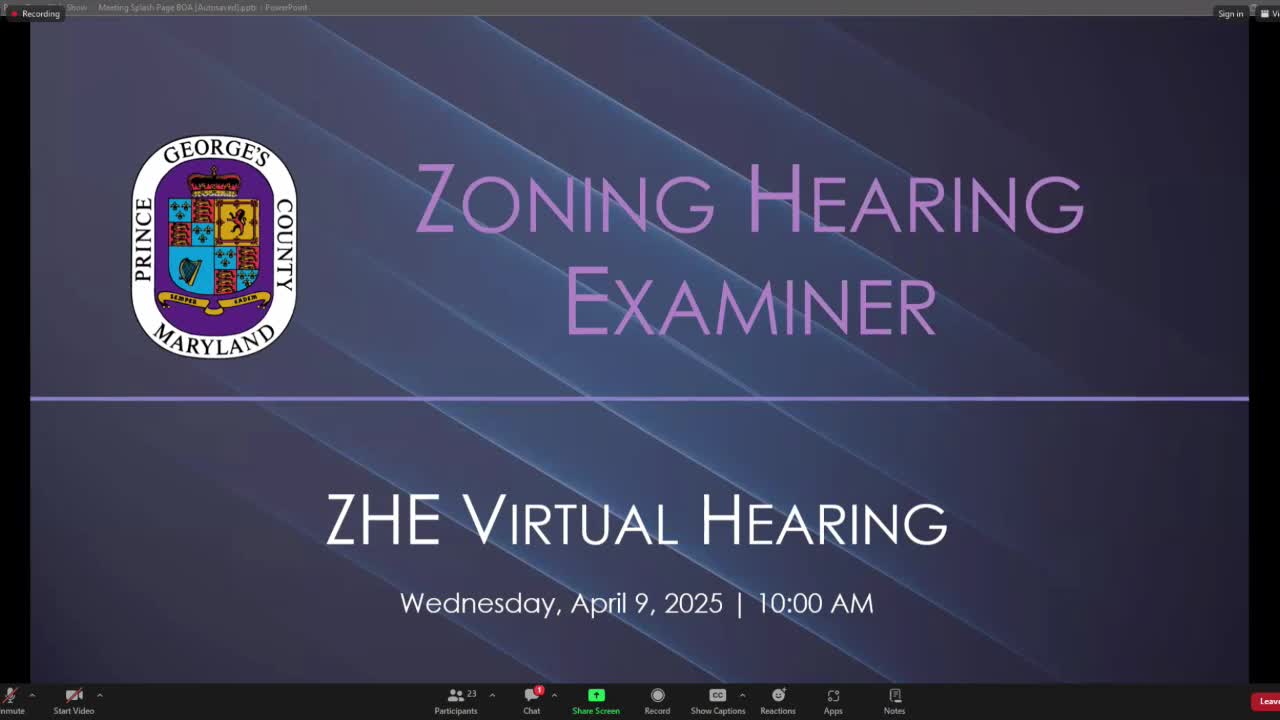 Examiner Joyce Nichols reschedules special exception hearing to April 16 due to power outage