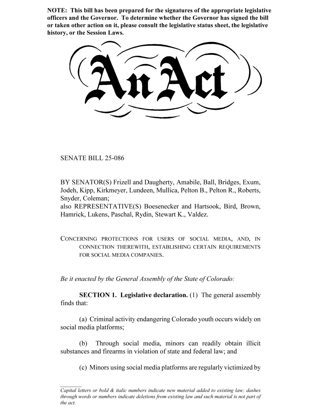 Colorado General Assembly finalizes provisions on deceptive trade practices