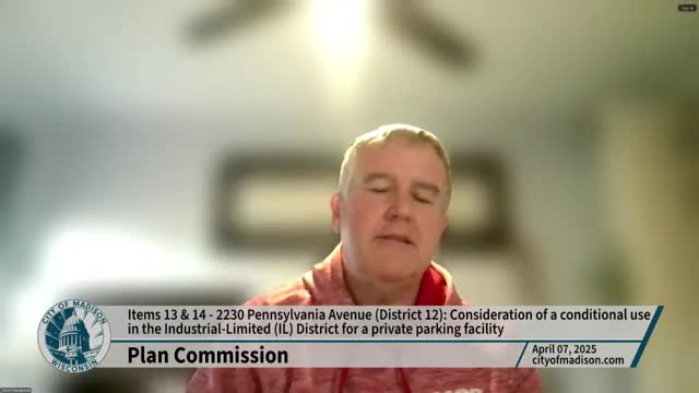 Planning Commission evaluates conditional use for new parking lot amidst land use concerns