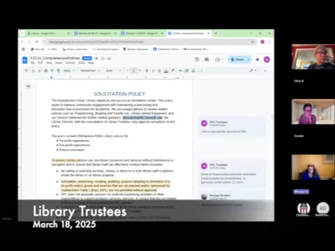 Trustees refine volunteer policy: ages, parental consent and background checks discussed