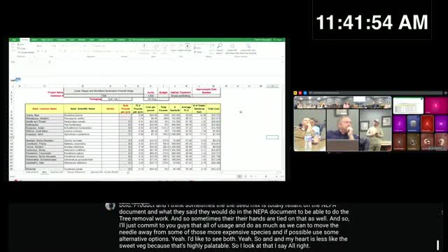 Committee debates seed mix costs for big game habitat restoration project