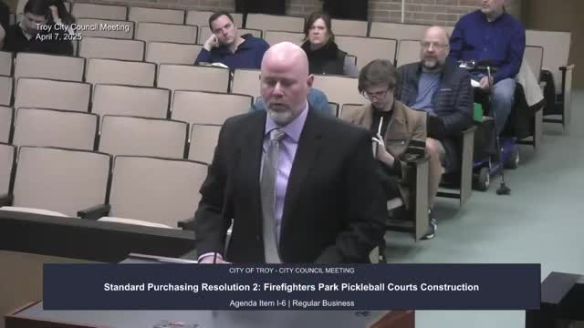 Troy City Council approves construction of new pickleball courts at Firefighters Park