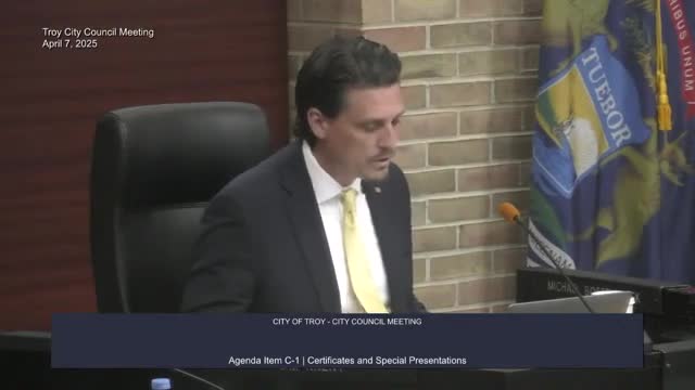 Troy City Council honors Dominic Picano and Picano's Italian Grill's 40th anniversary