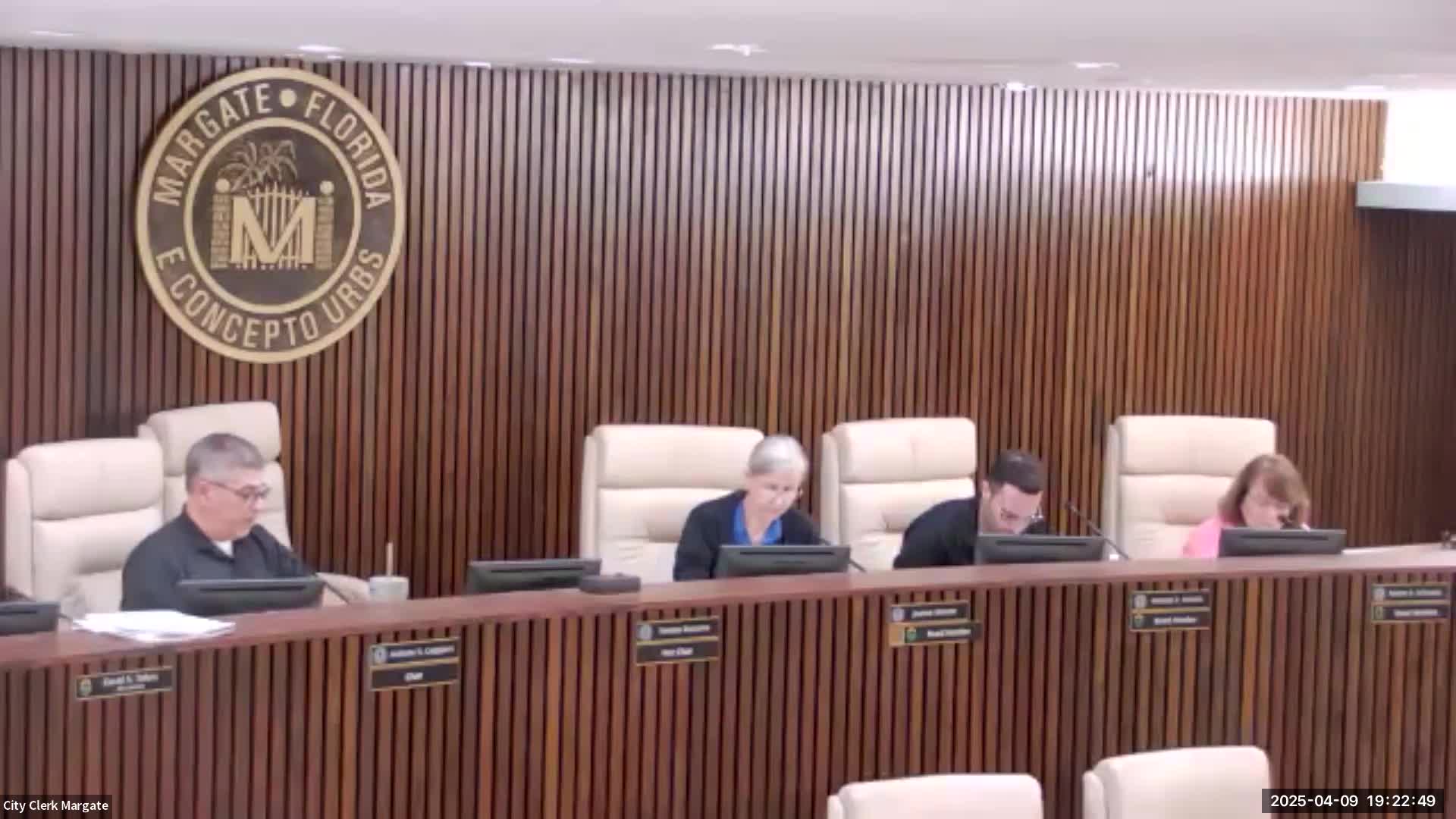 Margate CRA shifts monthly meeting start time to 6 p.m. after public debate; vote 3‑2