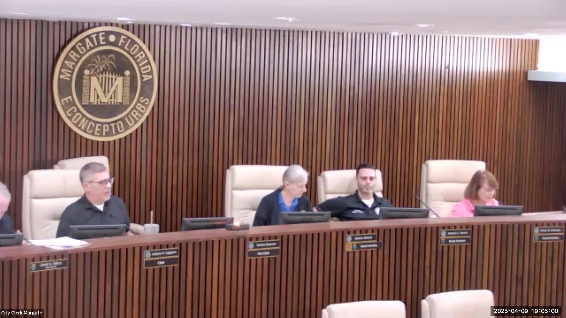 Votes at a glance: Margate CRA meeting, April 9, 2025