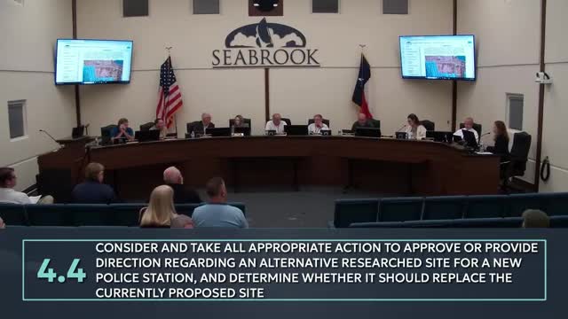Seabrook discusses potential police station site amidst community concerns and tax implications