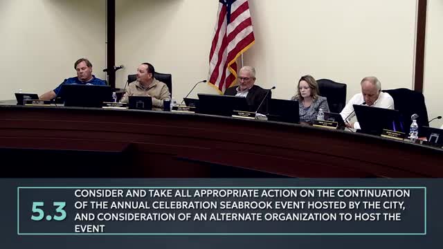 Seabrook Council discusses relocating annual event to boost tourism and business