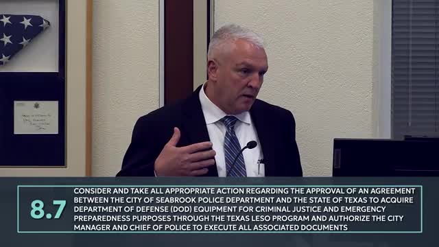 Seabrook City Council approves ordinance to update park hours and enhance safety